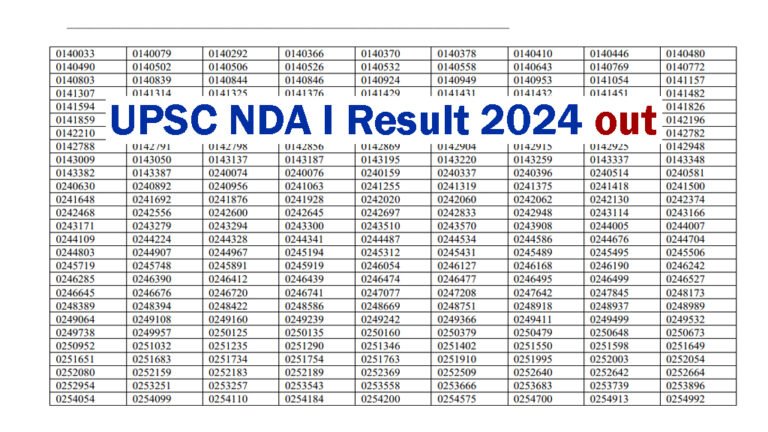 Upsc Nda Na Result Out Upsc Gov In Direct Link Here All Jobs