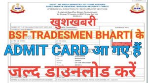 BSF Group C Admit Card Download 2022