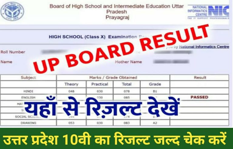 Uttar Pradesh UP Board 10th Result 2022