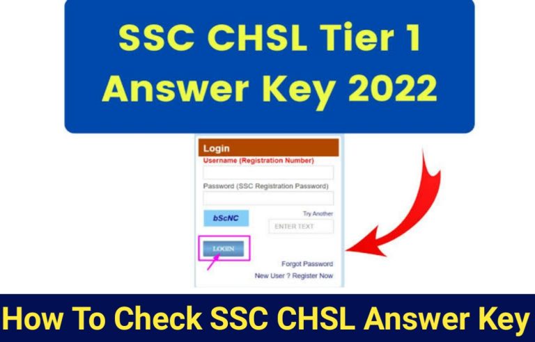 SSC CHSL Answer Key Date 2022