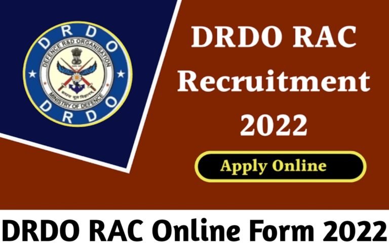 DRDO RAC Online Apply 2022