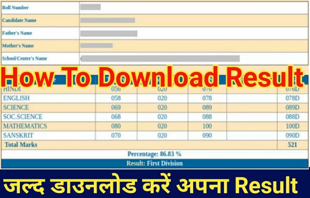 Rajasthan Board 10th Result 2022