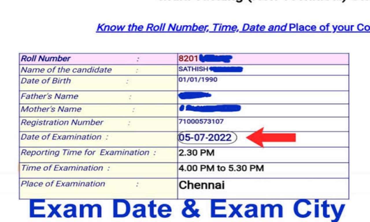 SSC MTS Havaldar Exam Date Exam City 2022