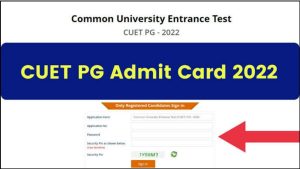 NTA CUET PG Admit Card Date 2022
