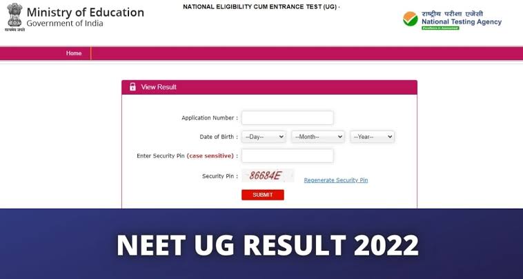NTA NEET UG Result 2022