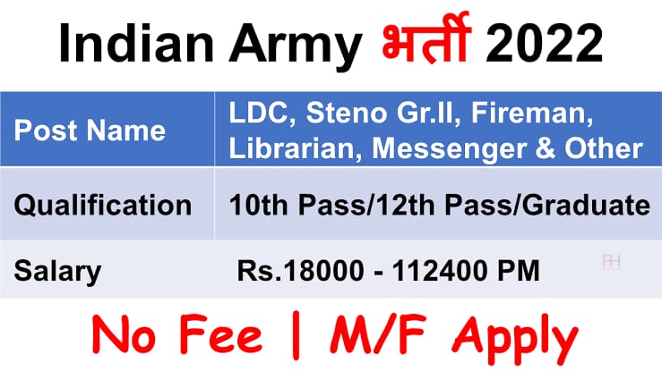 Army Headquarters LDC Recruitment 2022