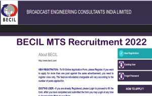 BECIL MTS Recruitment 2022