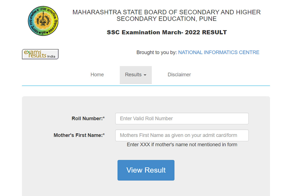 Maharashtra Class10th SSC Result 2022