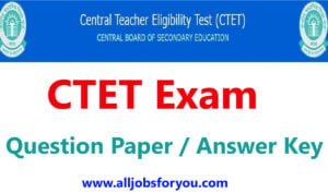 CTET Question Paper Download 2022