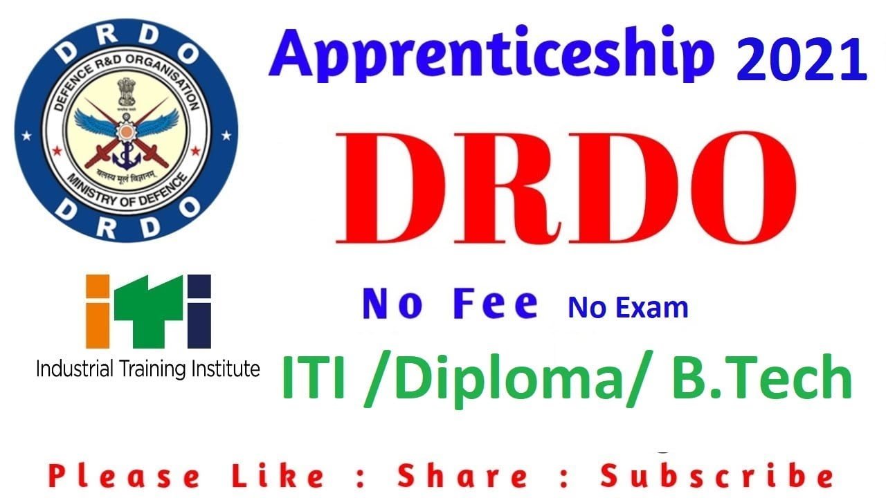 DRDO GTRE Apprentice Online Form 2022 DRDO Apprentice Recruitment - All ...