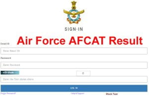 Indian Air Force AFCAT Result 2022