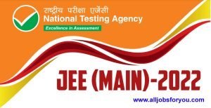 NTA JEE Main Online Form 2022