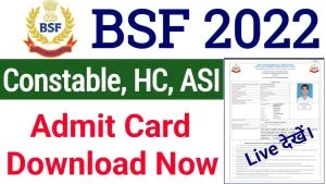 BSF Group C Admit Card 2022