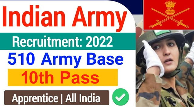 Indian Army Workshop Recruitment 2022