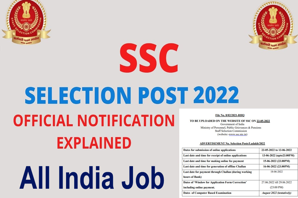 SSC Selection Post Recruitment 2022