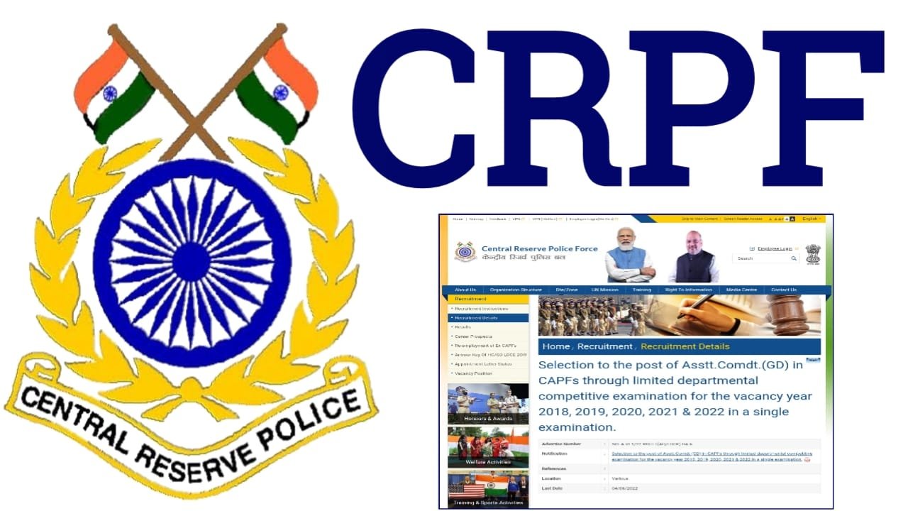 CRPF Recruitment 2023: Check Qualification, Age Limit, And Steps To Apply