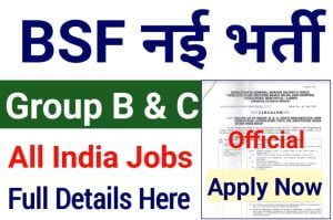 BSF Group B And C Recruitment 2022