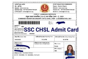 SSC CHSL Admit Card Download  2022
