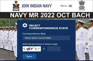 Indian Navy MR Recruitment 2022 Oct Bach