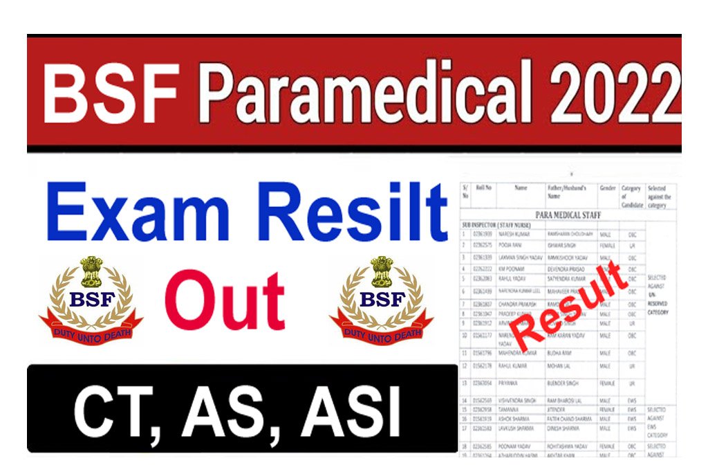 BSF Paramedical Staff Result 2022
