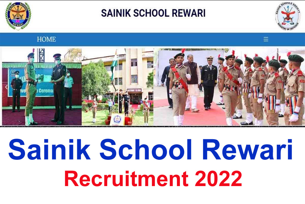 Sainik School Rewari Recruitment 2022