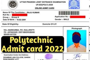 UP Polytechnic Admit Card 2022