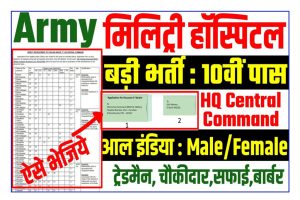 Army Military Hospital Roorkee Recruitment 2022
