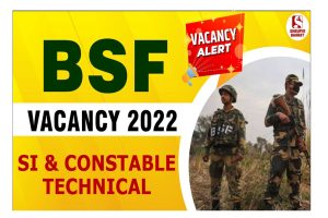 BSF SI Constable Online Form 2022