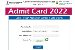 CUET PG Admit Card 2022