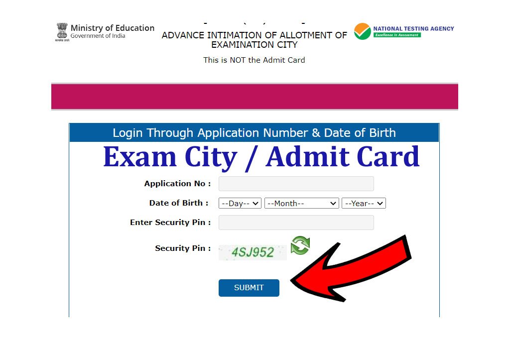 CUET Exam City Intimation Slip 2023 Centre Allotment Link, 51% OFF