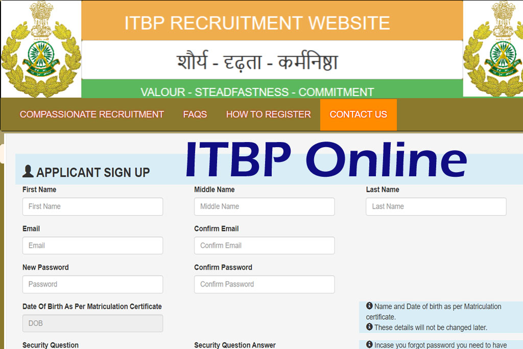 ITBP Constable Animal Transport Online Form 2022 . in - All Jobs For You
