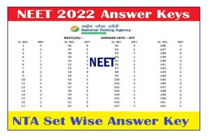 NEET UG Answer Key 2022