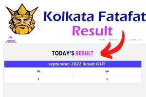 Kolkata Fatafat Result 2022