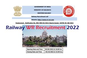 Railway WR Recruitment 2022