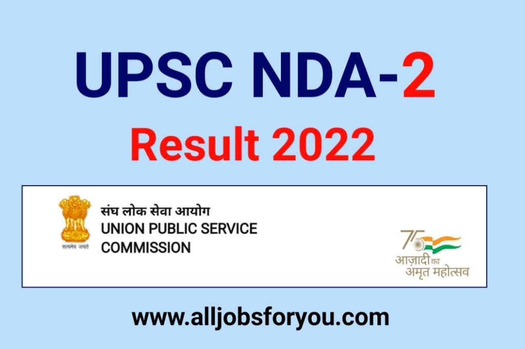 UPSC NDA 2 Result 2022 Download Naval Academy Examination (II) Result