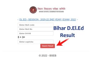Bihar D.El.Ed Result 2022