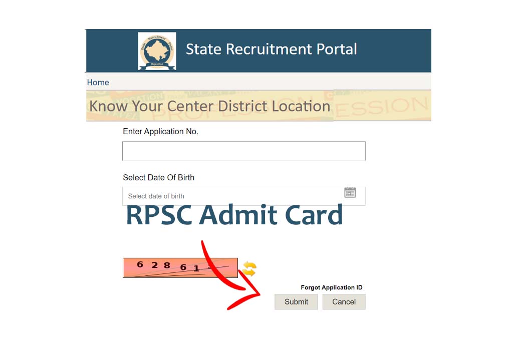 RPSC 1st Grade Teacher Admit Card 2022