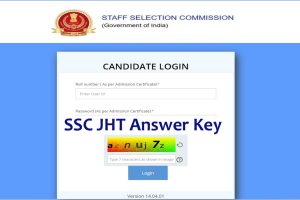 SSC Junior Hindi Translator JHT Answer key