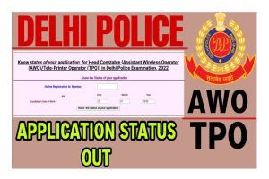 Delhi Police HC AWO TPO Application Status 2022