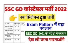 SSC GD Syllabus 2022