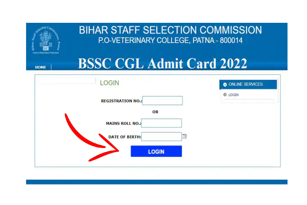 BSSC Graduate Level Admit Card 2022