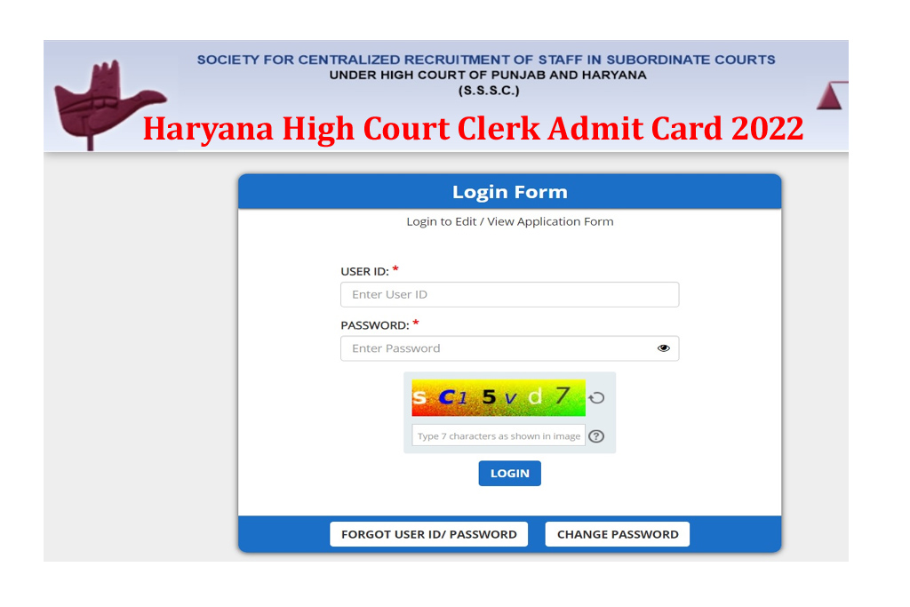 Haryana High Court Clerk Admit Card 2022