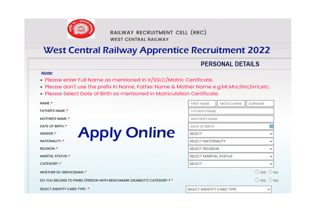 West Central Railway Apprentice Recruitment 2022