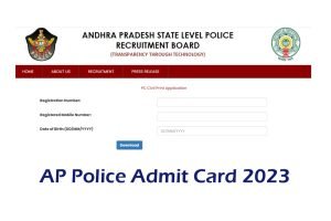 AP Police Constable Admit Card Download 2023