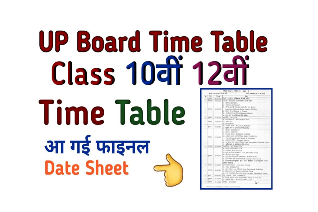UP Board Exam Time Table 2023