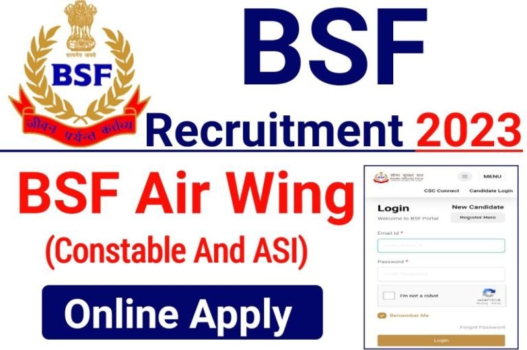 BSF Air Wing Recruitment 2023 Apply Online Form 26 Post BSF Group C ...