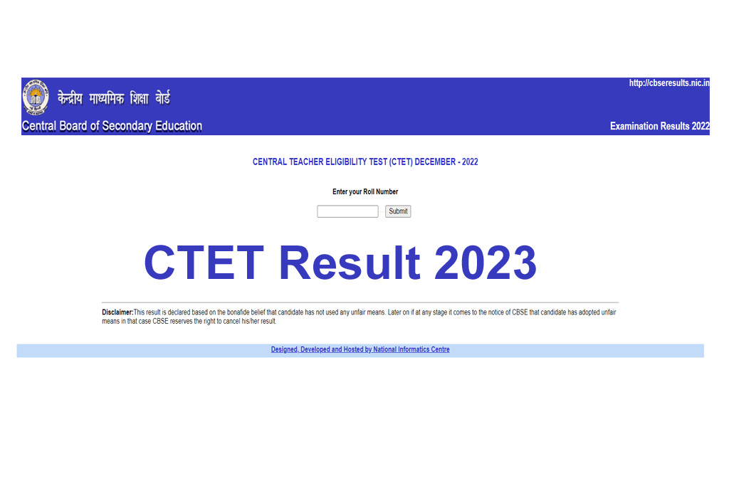 CTET Result 2023 