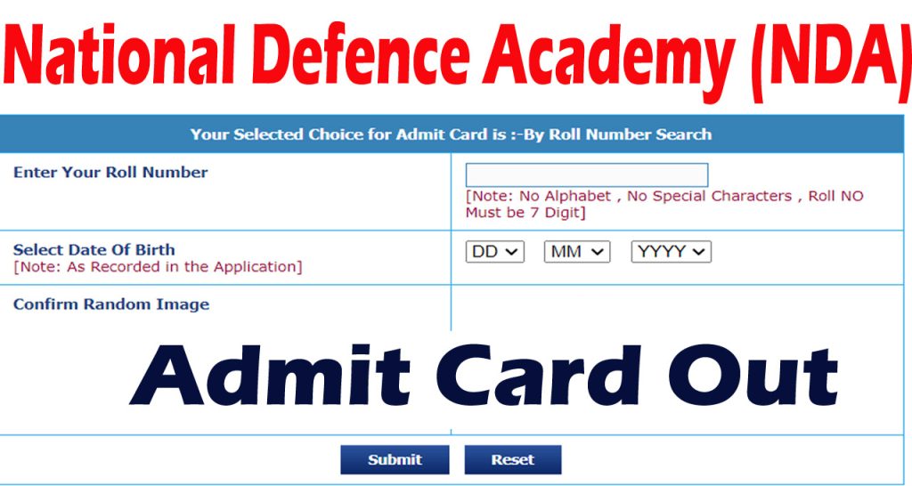 UPSC NDA 1 Admit Card 2023