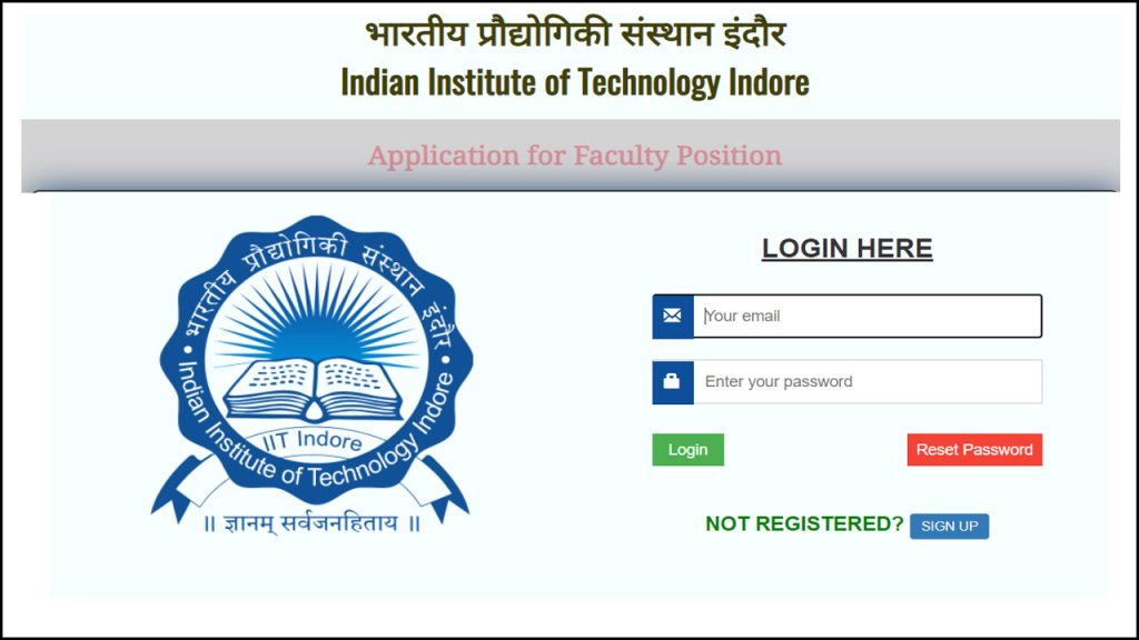 IIT Indore Online Form 2023 
