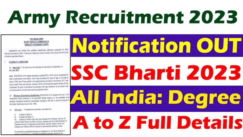 Indian Army SSC Recruitment 2023